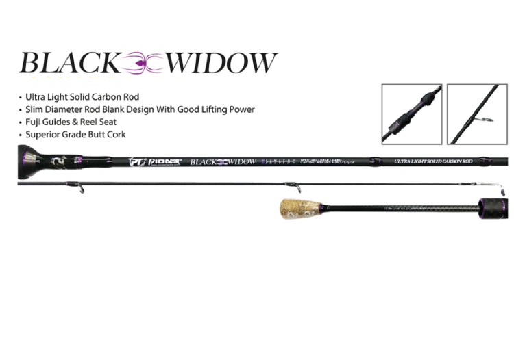 Canne Pioneer Tackle Black Widow